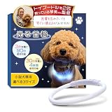【トイプーのなむちゃん愛用！】光る首輪 LED 【3分充電で90分使用可能】（小型犬専用ｘサイズ調整可能）フル充電30分で4時間使用可能 (ホワイト M：50㎝) WANSTE（ワンステ）