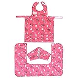 BIB-ON Plus, A New, Full-Coverage Bib and Apron Combination with Detachable Sleeves and Apron Extens