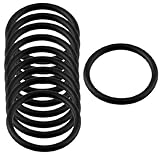 uxcell Oリング　10個入り　フォークシール　ゴム　25mmX 2.5mm　各種機器のガスケット　水、ガス、油等、流体のシール　完全密封
