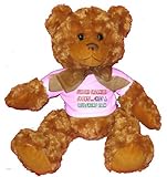 Support Organised Sports Kiss A REDSKINS Fan Plush Teddy Bear with WHITE T-Shirt
