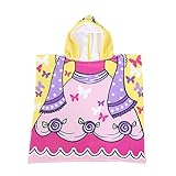 Yosoo ベビーバスタオル フード付き 柔らかい キッズバスタオル 多機能 かわいい バスローブ 漫画動物 赤ちゃん ベビー子供用 ブランケット 明るい色 通気 快適 健康 抗菌 デリケート(04)