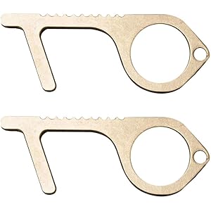 Silushishang ドアオープナー キーホルダー 非接触オープンドアツール ドア開けツ 二次接触防止 ボタン触らない 清潔 携帯便利 エレベーター ボタンプレス ドアロッド ドアノブ ゼロタッチ ドアノブグリップ 作業用 ドアハンドル ハンドスティック 出かけ 家庭用 公共場所