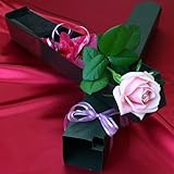 お花にメッセージ バラ 薔薇 メッセージフラワー プリ花 お花 アレンジメント 贈り物 / 花  / お花に印字 (ブルー)