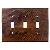 Sierra Lifestyles Traditional Switch Plate, 3 Toggle, Black Walnut by Sierra Lifestyles