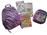 Lego Pinks/Purples Brick 16" Backpack, Friends Folders, Notebook, Magazine & Matching Lunch Kit [並行輸