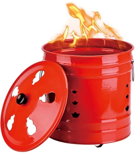 Amazon | ドラム缶焼却炉 半切缶タイプ 部品付き | 焼却炉