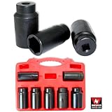 Neiko 20661A Front Wheel Drive Axle Nut Socket Set (7 Piece) by Neiko