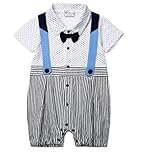 【ママセレクト】（ブルー）現役ママの子殿に着せたい可愛いお洋服　前開きロンパースで子供に着せやすい