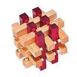 3D　立体　木製　パズル　積み木　知育　知的玩具　孔明ロック　面白い　パズルゲーム　ギフト