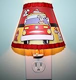 Firetruck Dalmation Puppy Night Light for Boys寝室赤ちゃん保育園nl0020