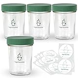 Sage Spoonfuls 4 Piece Glass Snack Jar by Sage Spoonfuls
