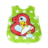杜屋トヤ　ベビー用品　食事用スタイ　よだれかけ　食事エプロン　ビブ　帯　かわいい　花柄　アニマル　動物　カー　出産祝い　プレゼント　保育園　45 X 28 cm (F)