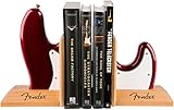 Fender Bassブックエンド&nbsp;–&nbsp;レッド