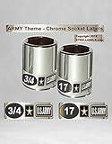 US ARMY Decals, Limited Edition CHROME SOCKET LABELS for our Nations Hero's,these stickers fit all S