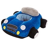 CXYP　ベビーソファー　ソフトチェア　車　ふわふわ　カワイイ　お座り練習チェア　安定感　キッズソファー　ベビー家具　　男女兼用　４ヶ月～3歳　70*50cm (ブルー)
