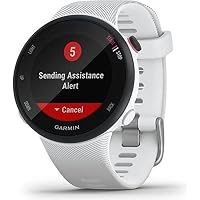 Garmin Forerunner 45S, Smaller GPS Running Watch, White: Smartwatches:  Amazon.com.au