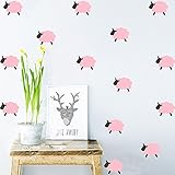 ufengke Cartoon Cute Sheep壁飾り、子供の部屋保育園取り外し可能な壁のステッカー壁画