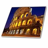 Danita Delimont – ランドマーク – Cobblestones lead to theローマColiseum、ローマ、ラツィオ、イタリア。 – タイル 4-Inch-Ceramic c