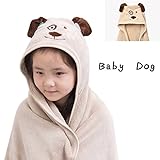 Petit Bella ふわふわ フード付 バスタオル バスローブ ポンチョ おくるみ ブランケット ベビー 子供 コーラフリース アニマル プール 風呂上がり 冷房 防寒 保温 出産祝い プレゼント