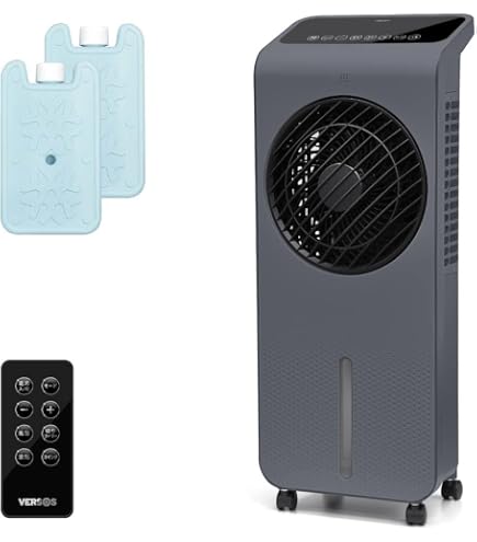 Amazon | ベルソス 薄型 DCモーター 冷風扇 保冷剤パック2個付き