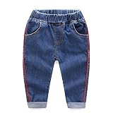 Littleベビー男の子ガールズWesternデニムジーンズキッズ女の子友人スタイルデニムパンツ カラー: ブルー