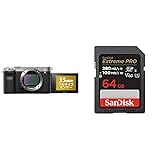 SONY(ソニー) フルサイズ ミラーレス一眼カメラ α7C ボディ(レンズなし) シルバー ILCE-7C S + 【 サンディスク 正規品 】 SanDisk SDカード 64GB SDXC Class10 UHS-II V60 読取最大280MB/sExtreme PRO SDSDXEP-064G-GHJIN 新パッケージ