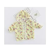 WINキッズ ラッシュガード パーカー 　 長袖 UVカット 日焼け防止 吸汗 速乾 水着 夏 海 上着　 ジュニア こども 紫外線カット 水着パーカー UVカット 日焼 (90cm, イエロー)