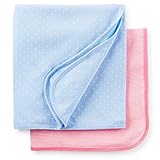 Baby Girl Set of Swaddle Blankets Stripes and Polka Dots by Carter's