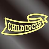 nc-smile CHILD IN CAR ステッカー リボン (ジャスミン)