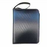 HIHO MALL カードファイル トレカファイル 4ポケット 50枚入り 400枚収納 (斜線ブラック)