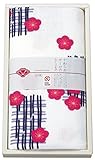 日繊商工 japanese style <ごあいさつ> うめ格子 てぬぐい JS-609