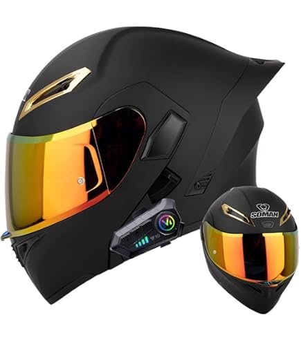 Amazon.co.jp: Bluetoothフルフェイスヘルメット バイクヘルメット
