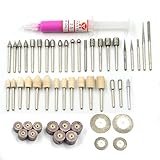 AngelaKerry 52本セット ハイスピードロータリーツール 3mm軸 [並行輸入品]