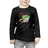笑顔のカラフルな子猫 子供服 春秋 長袖 Tシャツ トレーナー 丸い襟 キッズ 男の子 女の子 ベビー おしゃれ カジュアル ファッション 可愛い