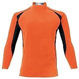 秋冬物 AITOZ アイトス  フリース裏アルミハイネック AZ-10332 063ブラック×オレンジ M