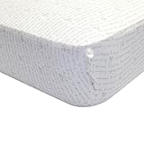 Burt's Bees Baby Alphabet Bee Fitted Crib Sheet, Heather Grey by Burt's Bees Baby