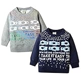 (ネイビー/80cm)ベビー服 男の子 トレーナー 長袖 裏起毛 無地 ロゴプリント クマ 男児 ベビー