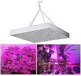 15W 植物育成 225LED 植物育成ライト LEDパネル 水耕栽培ランプ 室内栽培 日照不足解消 吊り下げ用フック付き 室内 照明
