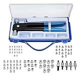 eSynic 86pcs ハンドリベッタセット リベッター DIY工具 ブラインドリベット