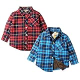 (レッド/95cm)ベビー服 男の子 シャツ 長袖 LITTLE BEAR CLUB リトルベアークラブ 裏シャギーボア 先染めチェック柄 男児 ベビー