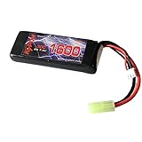 Kypom S電動ガン 7.4V 1600mAh 30C60C リポ★ミニタミヤ コネクター 電動ガン エアガン リポ リチウムポリマー バッテリー