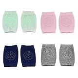 Domybest　ベビー　膝パッド　膝プロテクター　ニーパッド　膝用サポーター　滑り止め　レッグウォーマー　赤ちゃん　4ペアセット