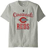 MLBシンシナティレッズメンズ58t Tシャツ、スチールヘザー、ミディアム