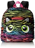Accessories 22 Little Girls' Rainbow Zebra Plush Mini Backpack, Multi, One Size [並行輸入品]