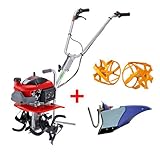 ホンダ 耕運機 プチな パープル培土器＋イエロースパイラルローター350セット