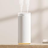 JISULIFE 加湿器 卓上 小型 卓上加湿器 超音波式 除菌 アロマ対応 大容量 480ml 上から給水 12時間連続加湿 3800mAhバッテリー内蔵 静音 軽量 車載加湿器 空気清浄 空焚き防止 乾燥/花粉症対策 部屋/寝室/オフィス用（ホワ
