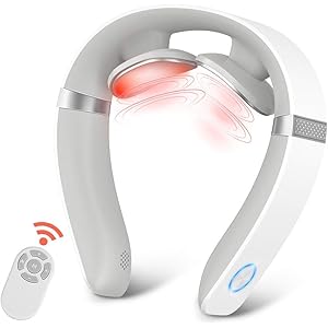 ネックリラックス ZumYu 首マッサージ 首こり ネックヒート 日本語音声 コードレス USB充電式 リラクゼーション…