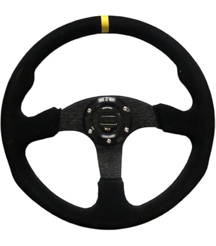 Amazon.co.jp: OMP ステアリング WRC ブラック スエード OD/1979/N