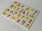 【KUENTAI】木製パズル アルファベット 子供 知育玩具  遊びながらアルファベットが学べます おもちゃ キッズ 赤ちゃん (アルファベット)