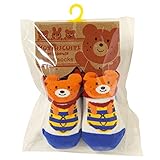 MIKIHOUSE HOTBISCUITS（ミキハウスホットビスケッツ）ポケットにIN ビーンズくんベビーソックス 9-10cm,赤